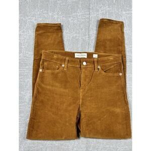Lucky Brand Women's Straight Leg Corduroy Pants in Camel Brown